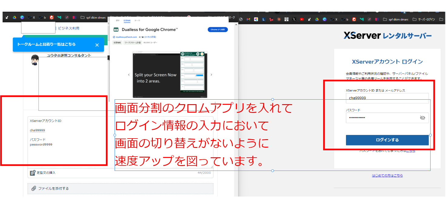 Dualless画面分割