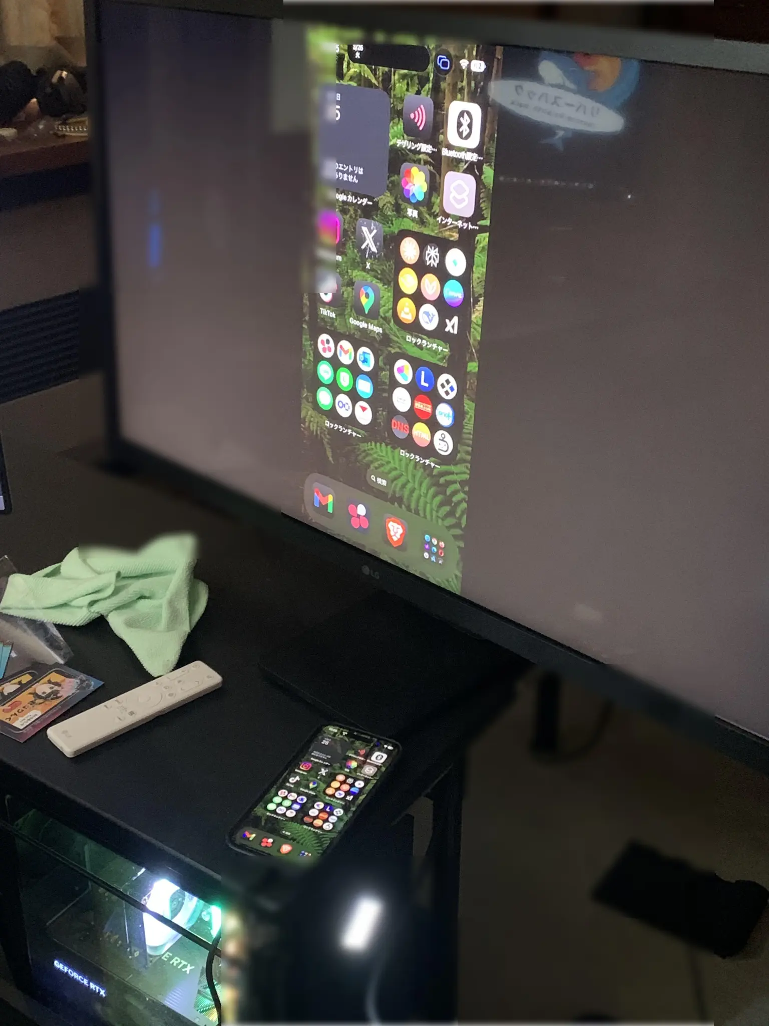 iPhone HDMI画面共有